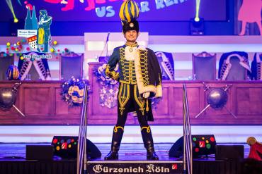 Uniform der KG Treuer Husar Blau-Gelb